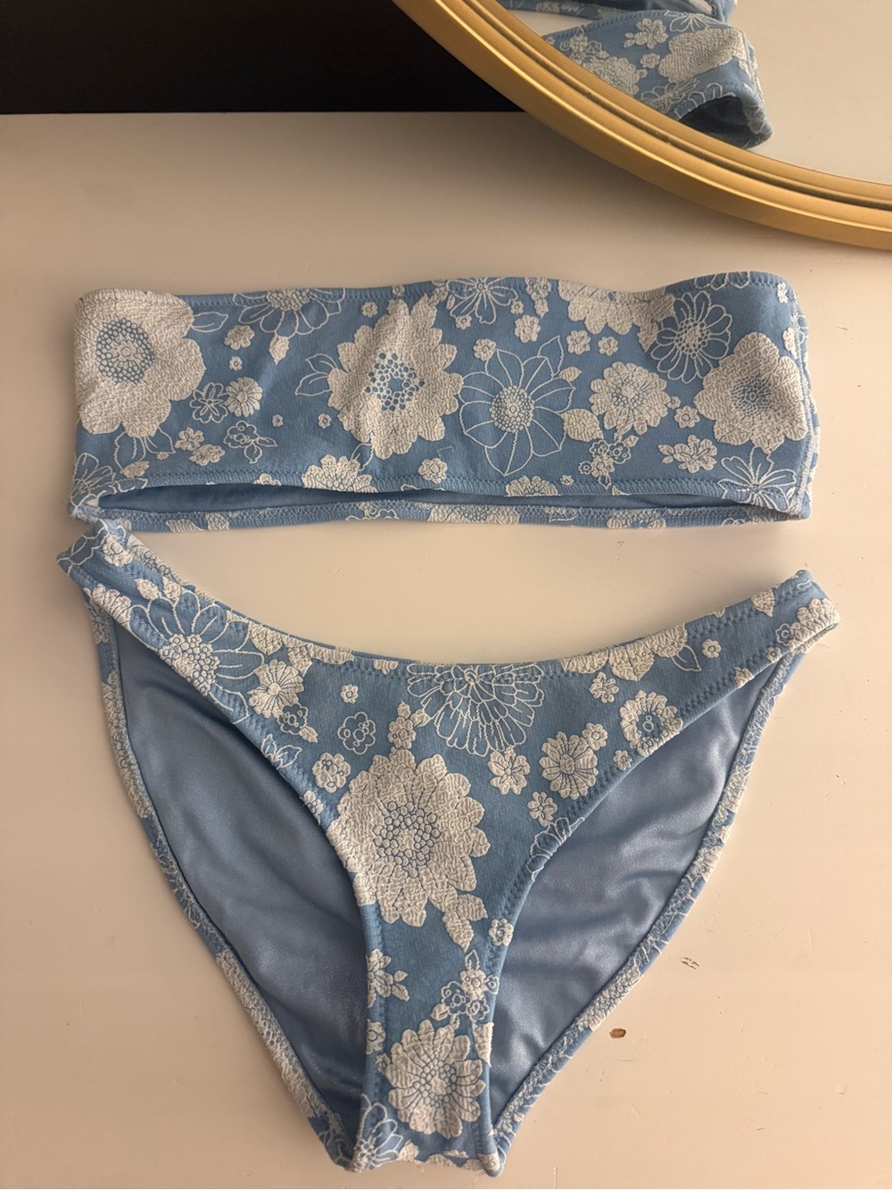 Trinagl Floral Bandeau set